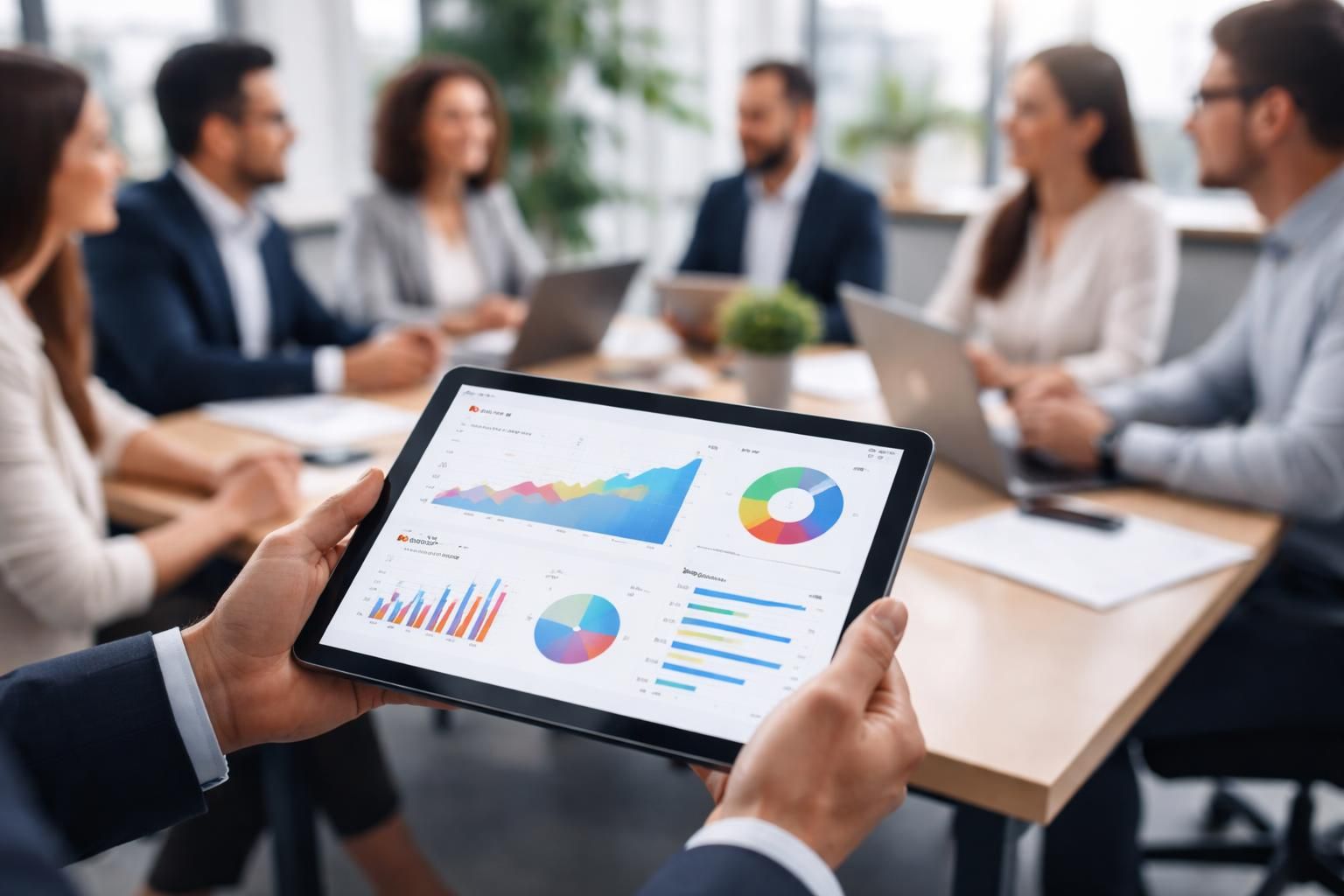 optimisez la gestion de vos bureaux en affichant les kpi et briefs d'équipe directement sur une tablette tactile microsoft pour une collaboration efficace et en temps réel.